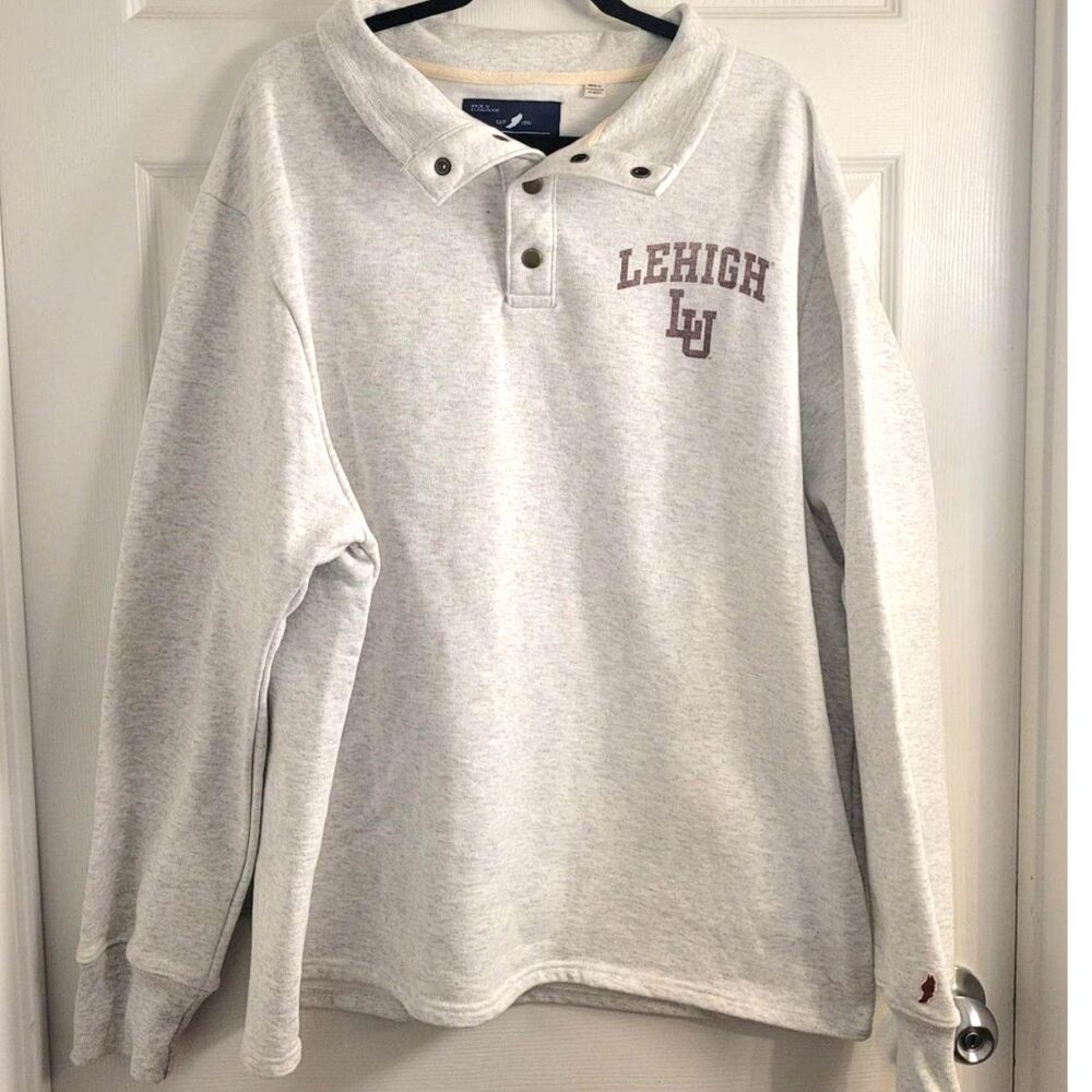 League XXL Lehigh University Sweatshirt Gray Collegiate Retro Pullover